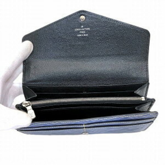 Louis Vuitton Long Epi Sarah Portefeuille Wallet Denim - Picture 1 of 8
